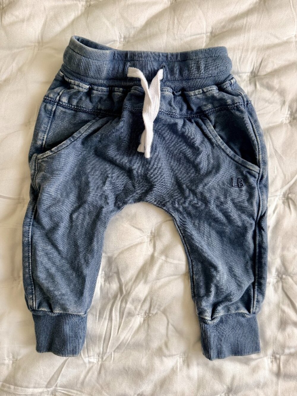 Little Bipsy 3-6 Navy Wash Joggers